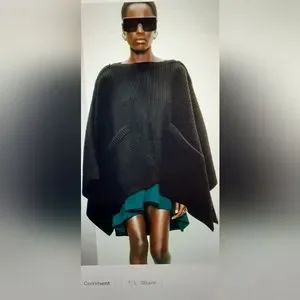 Zara | Jackets & Coats | Zara Srpls Knit Poncho Limited